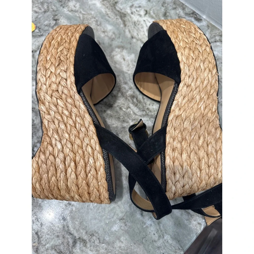 Women's Sam Edelman‎ Women's April Platform Wedge Espadrille Sandal suede 11
